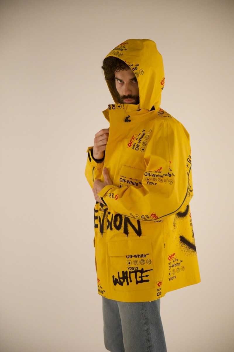 GORE-TEX YELLOW SKI JACKET GRAFFITI - 4