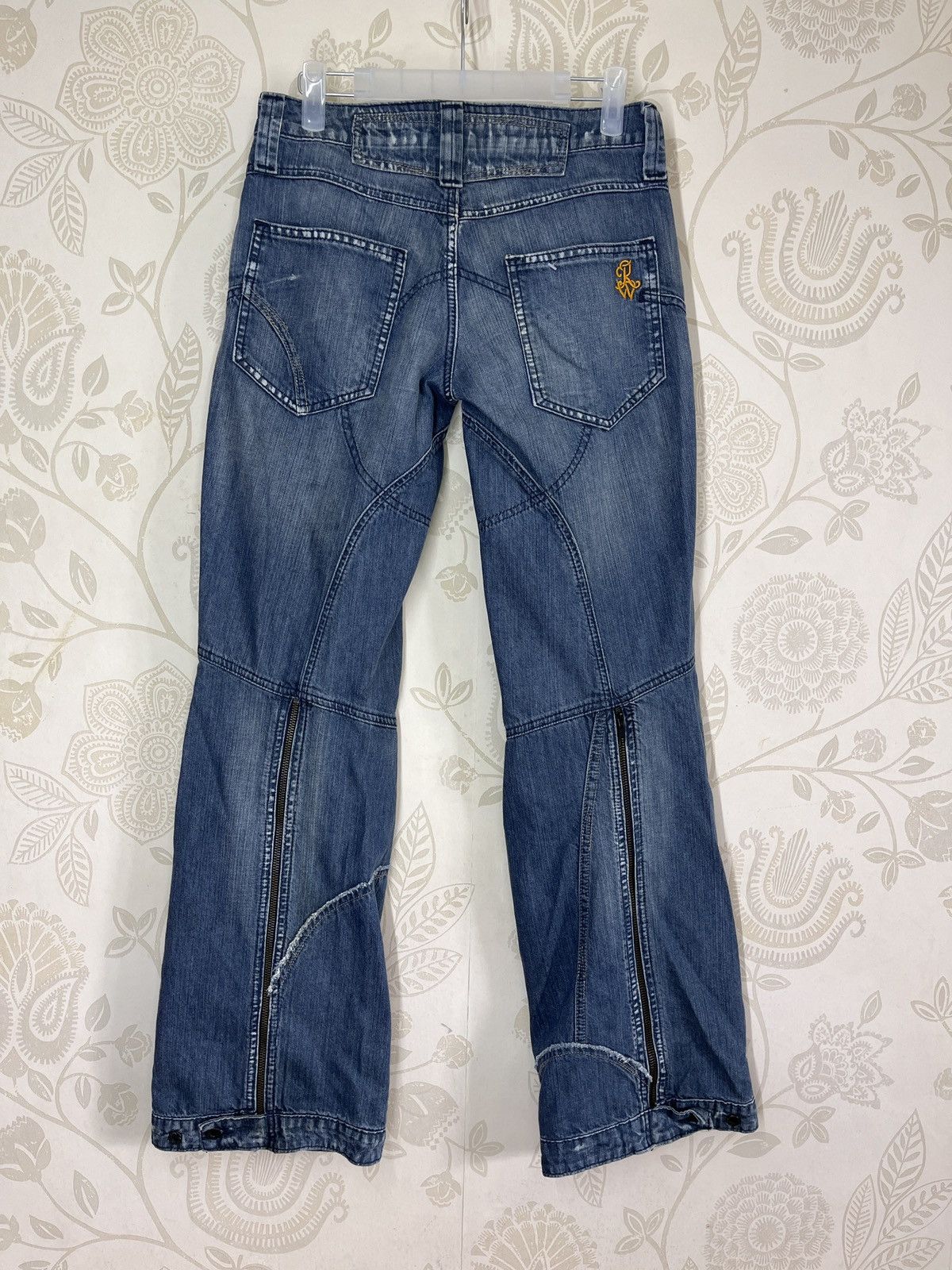 G Star Raw Flare Denim Zipped Leg Vintage Japan - 2