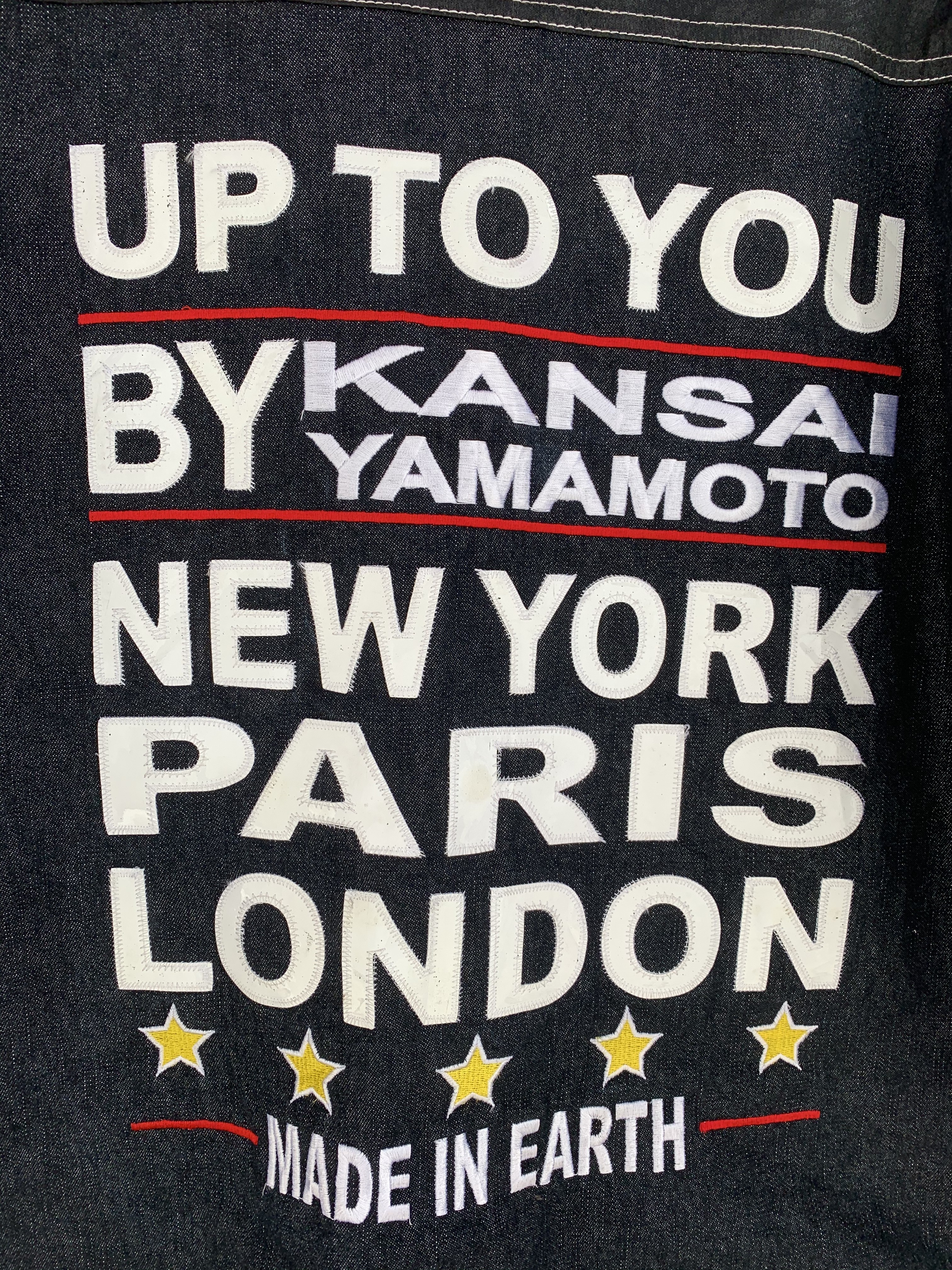 Kansai Yamamoto - Vintage Kaisai Yamamoto Up To You Spellout Embroided Zipper Jacket - 1