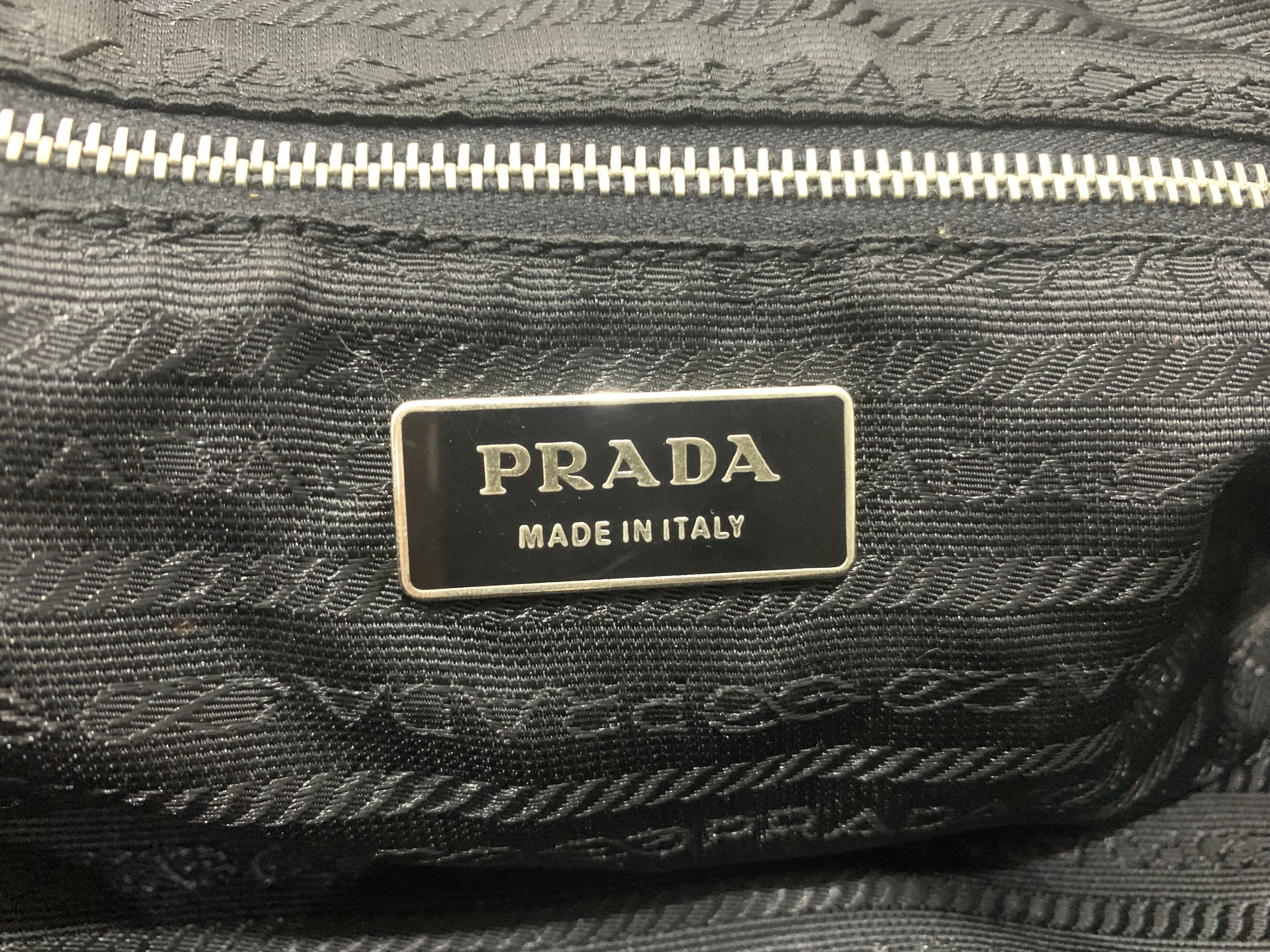 Black Authentic Prada Nylon Handbag - 9