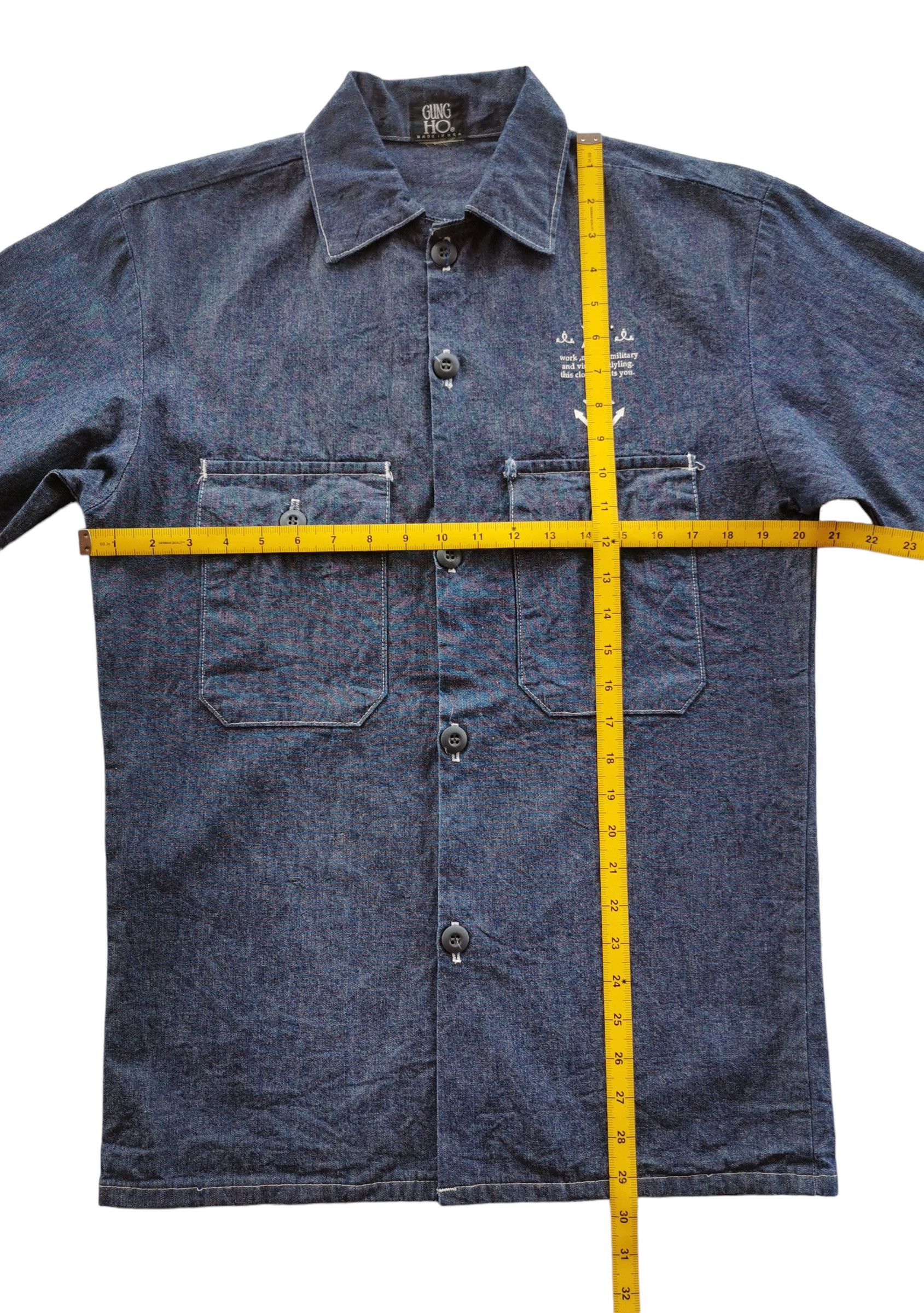 Gung Ho Denim Workshirt Military Marine Vintage Style - 10