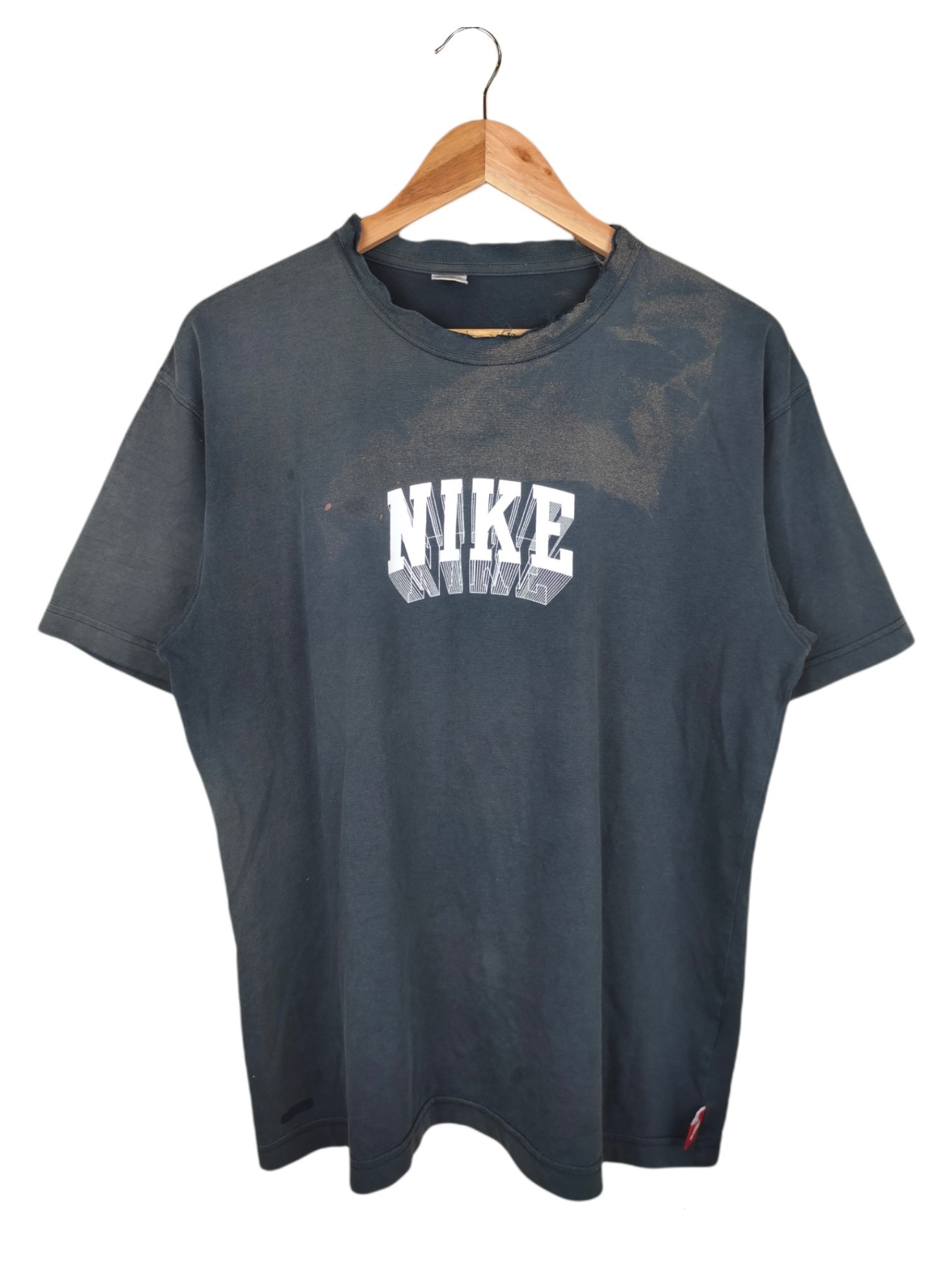 Vintage - Vintage Nike Spellout Distressed Shirt - 1