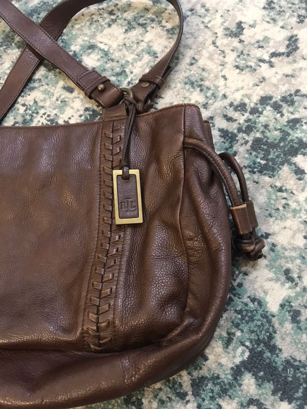 PRL Polo Ralph Lauren Genuine Leather Hand Bag - 6