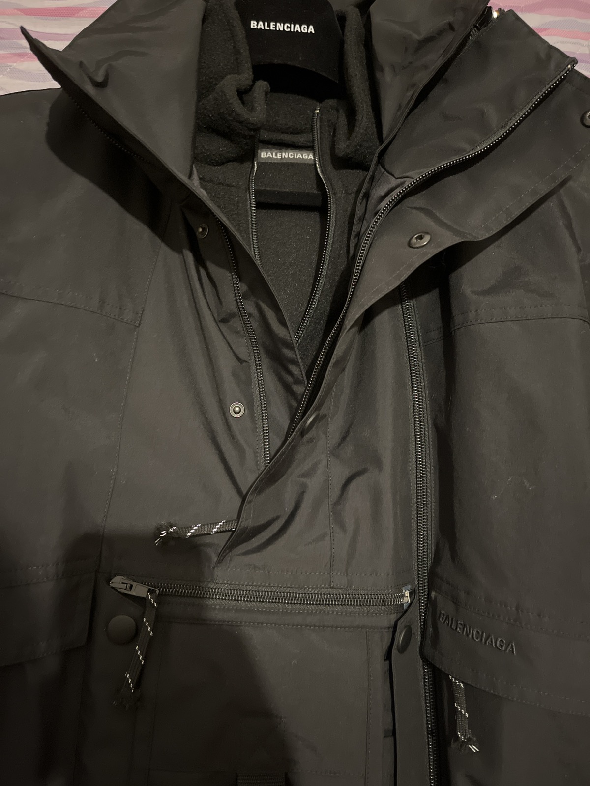 AW18 Balenciaga AW18 Black Parka Jacket sz 44 M-L - 16