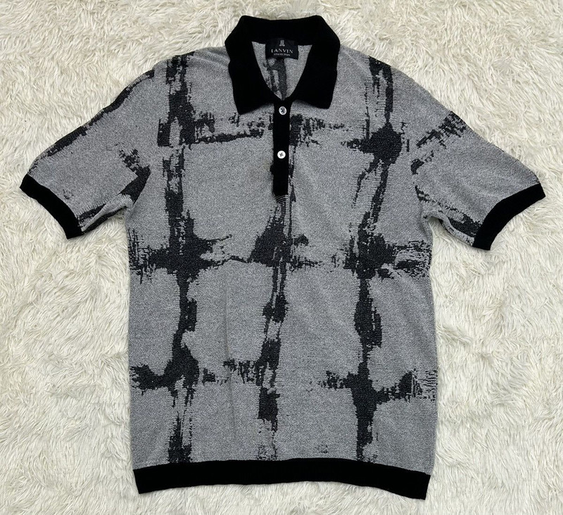 Lanvin Collection Cotton Short Sleeve Sweater Polo - 1