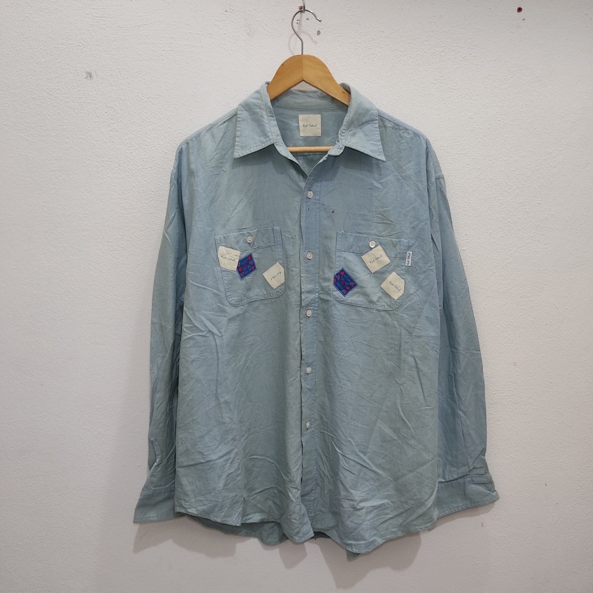 Karl Helmut - Vintage Karl Helmut Signature Patchwork Long Sleeve Shirt - 1