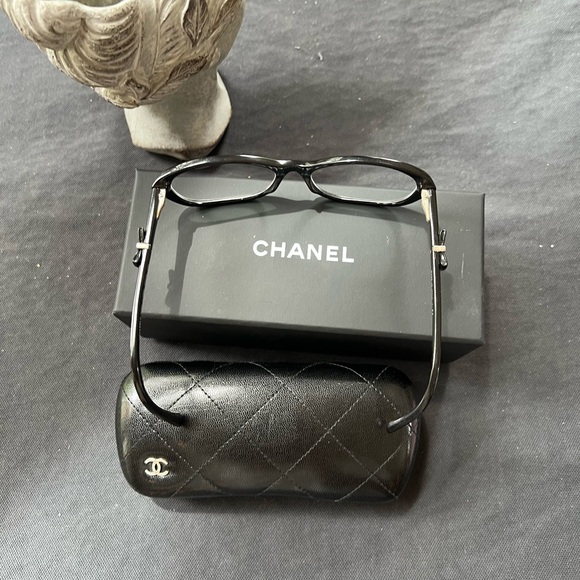 CHANEL CH 3242 714 52mm Bow Logo Black Eyeglasses Frames Italy Coquette 2013 GUC - 14