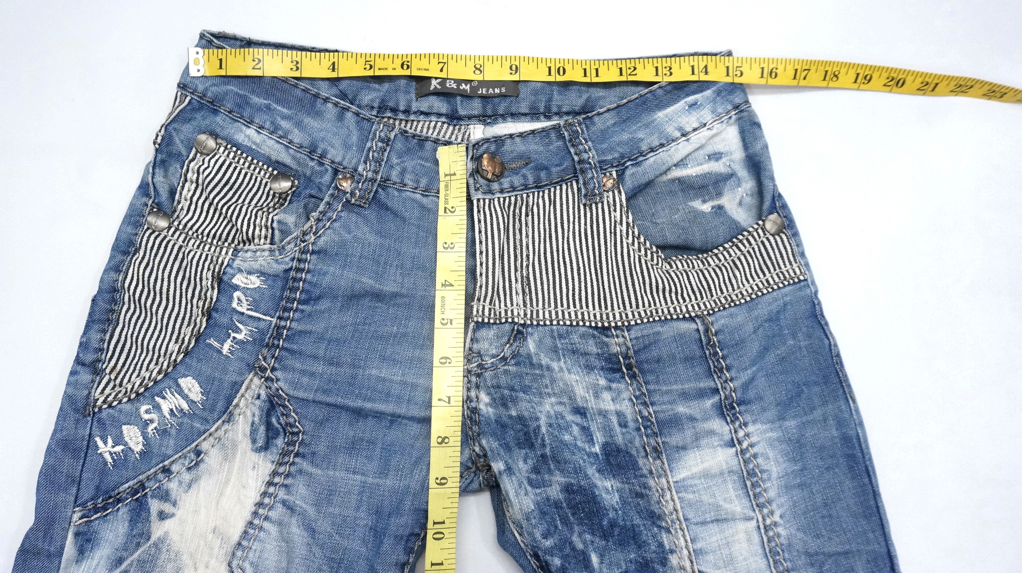 Distressed Denim - 🔥 Vintage KOSMO LUPO Blue Jeans - 14