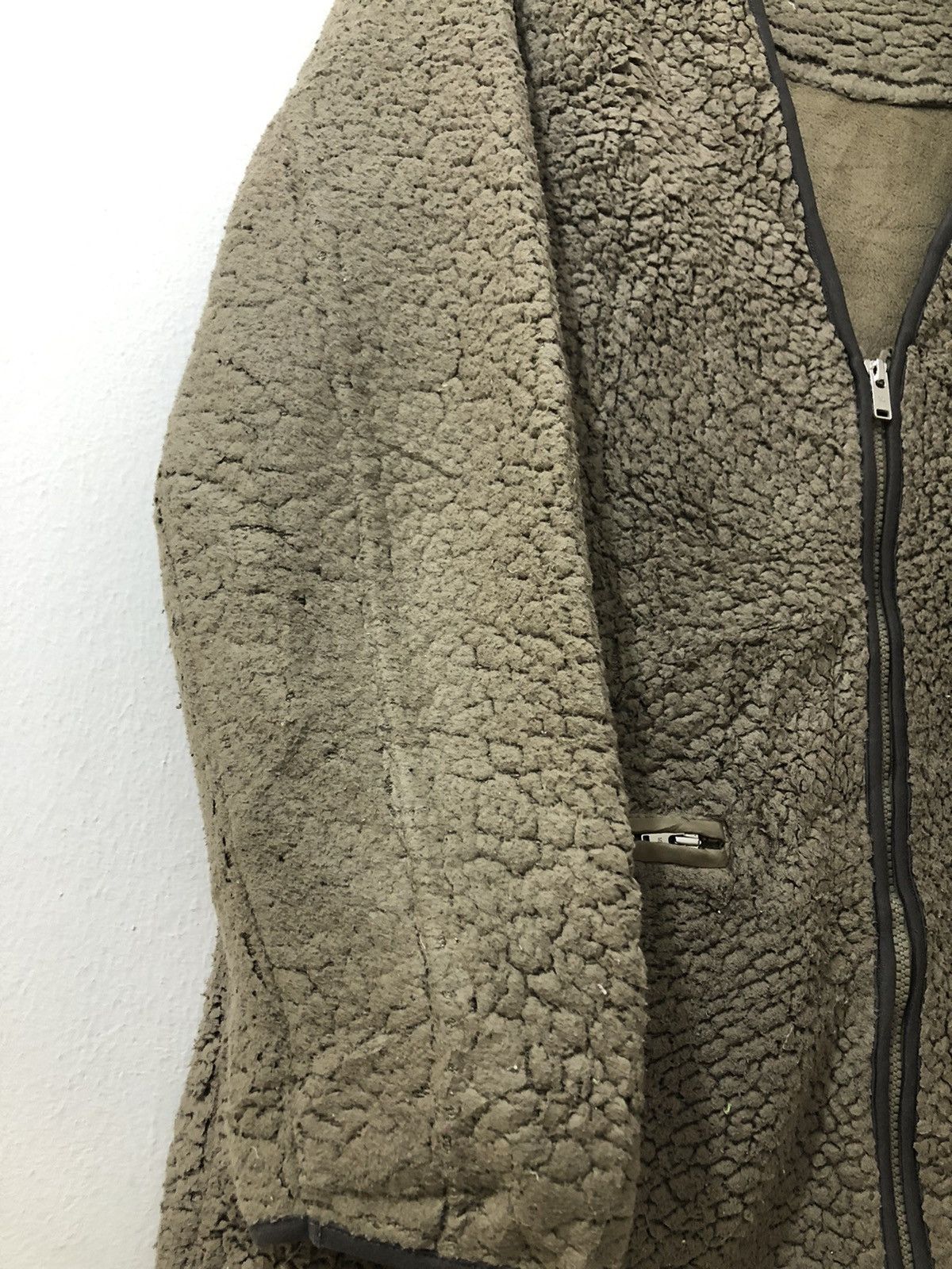 Undercover x uniqlo fleece sherpa jacket cardigan style - 6