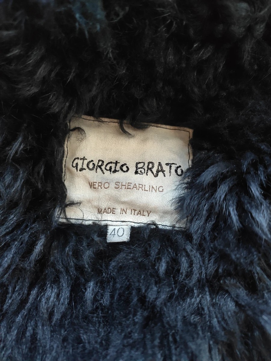 Giorgio Brato - Asymmetrical shearling coat/Like Isaac Sellam or Sacai - 8