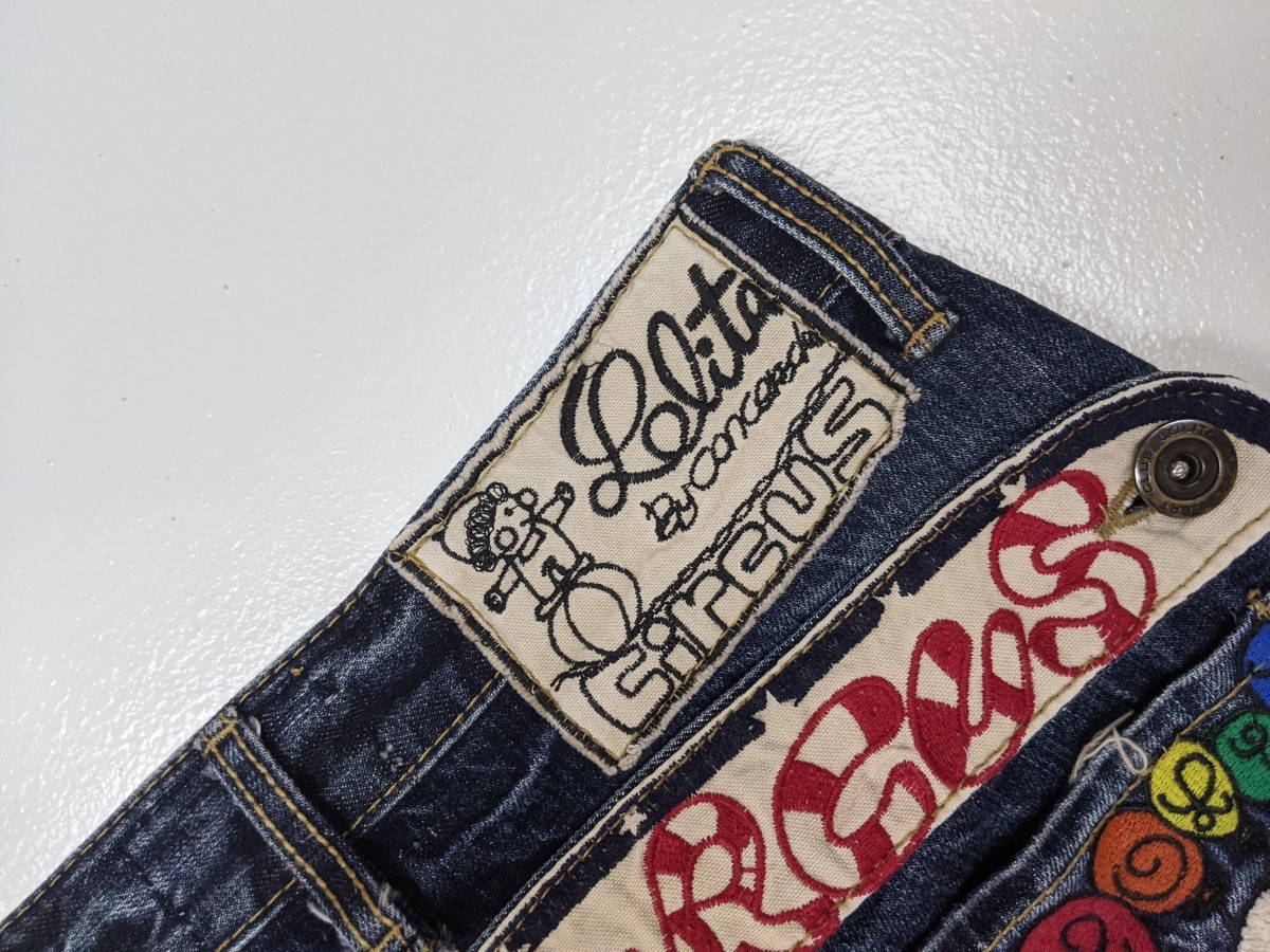 Cartoon Network - Lolita Jeans Japan Cartoon Embroidery Denim Bottom Trouser - 10