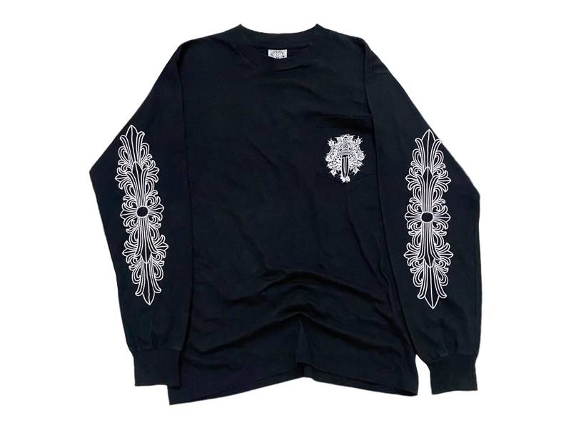 Chrome Hearts Vintage 90s Chrome Hearts Dagger Long Sleeve Shirt