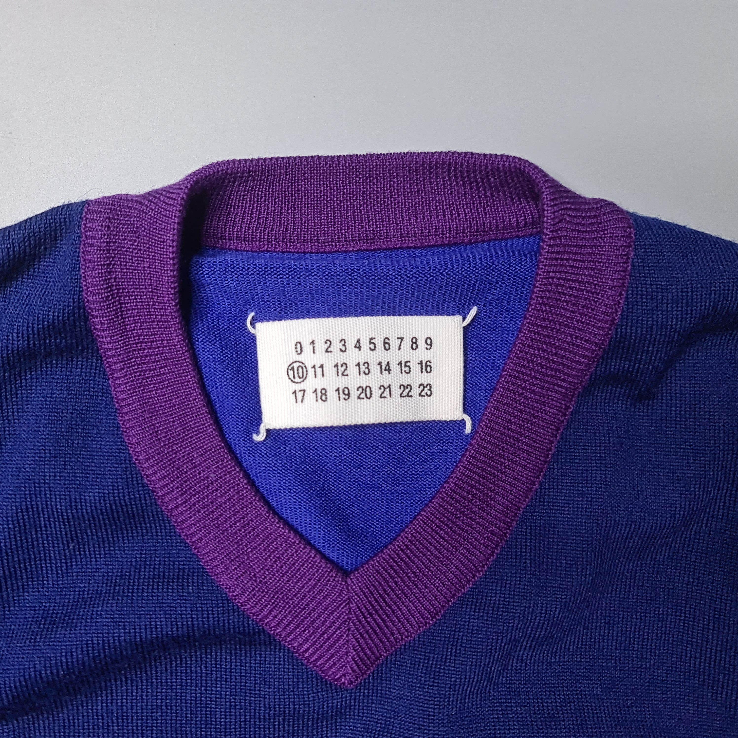 Margiela Line 10 - AW08 Colorblock Wool Sweater - 4