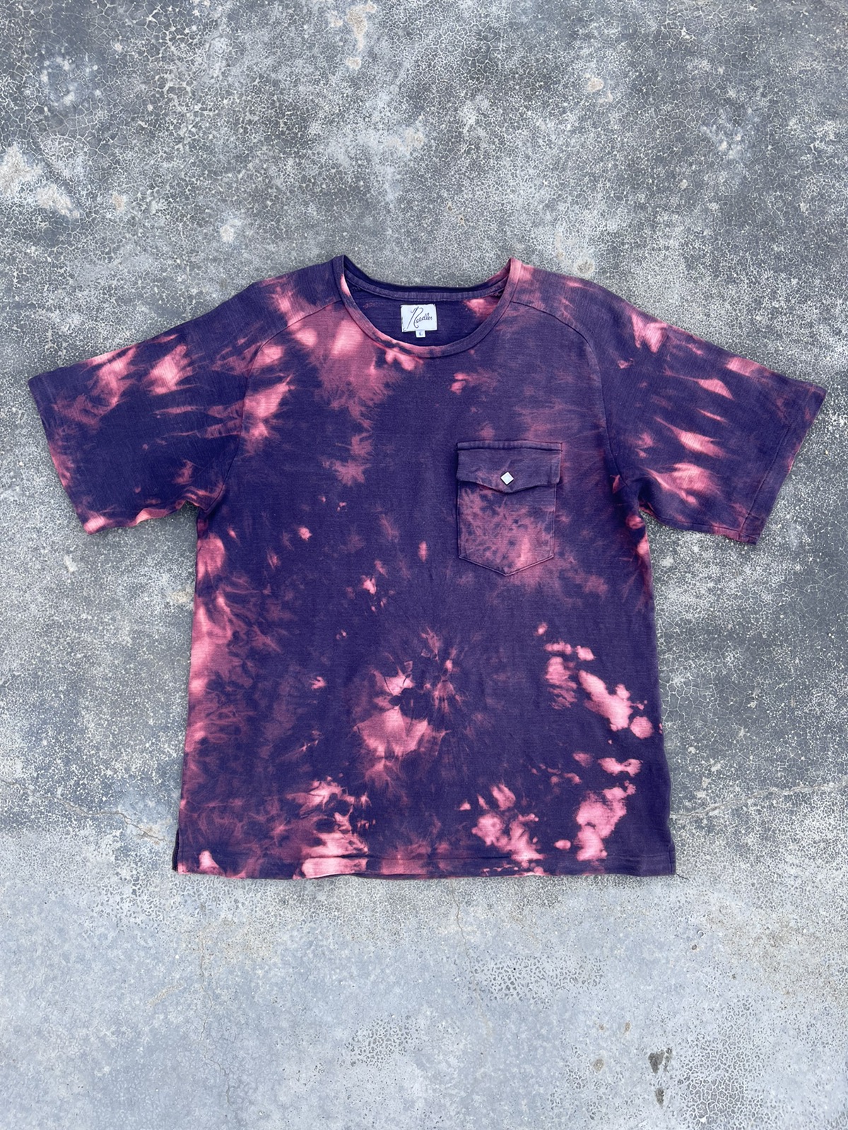 🔥🔥Needles Nepenthes Flaming Acid Wash single pocket Shirt - 4