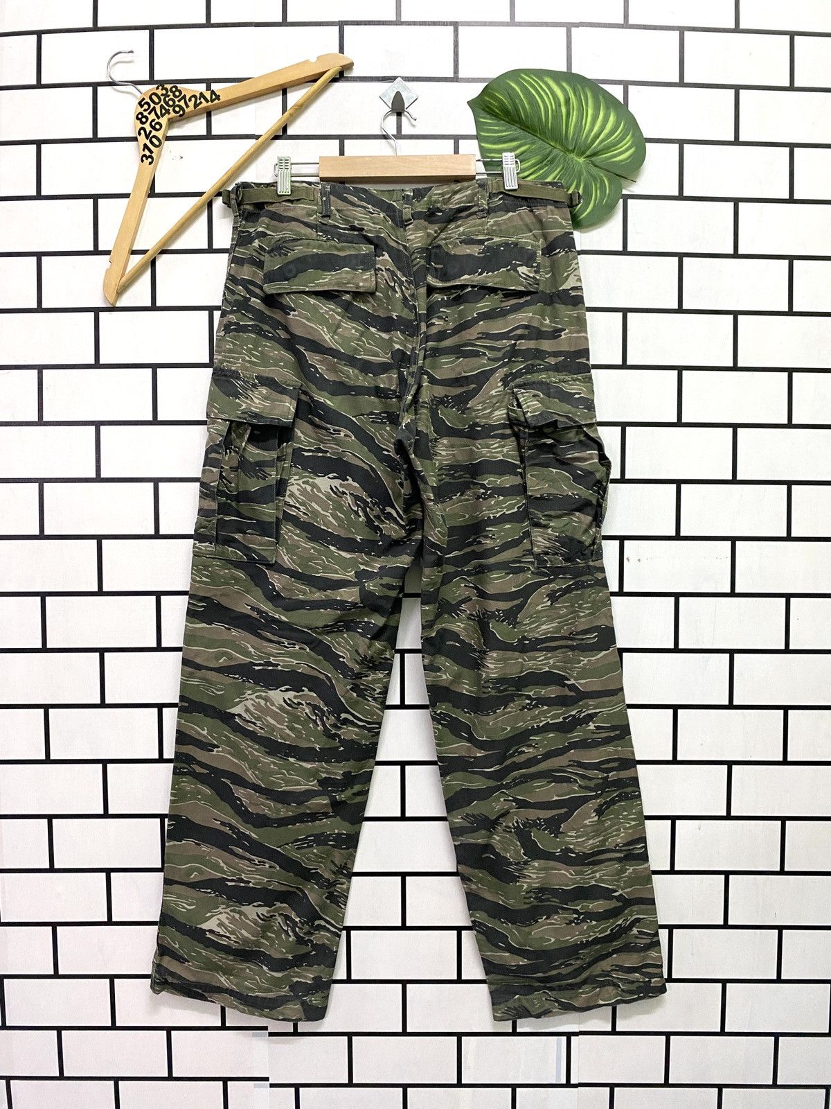 Vintage - Vtg Army Cab Clothing Camo Military Tactical Cargo Pants - 2