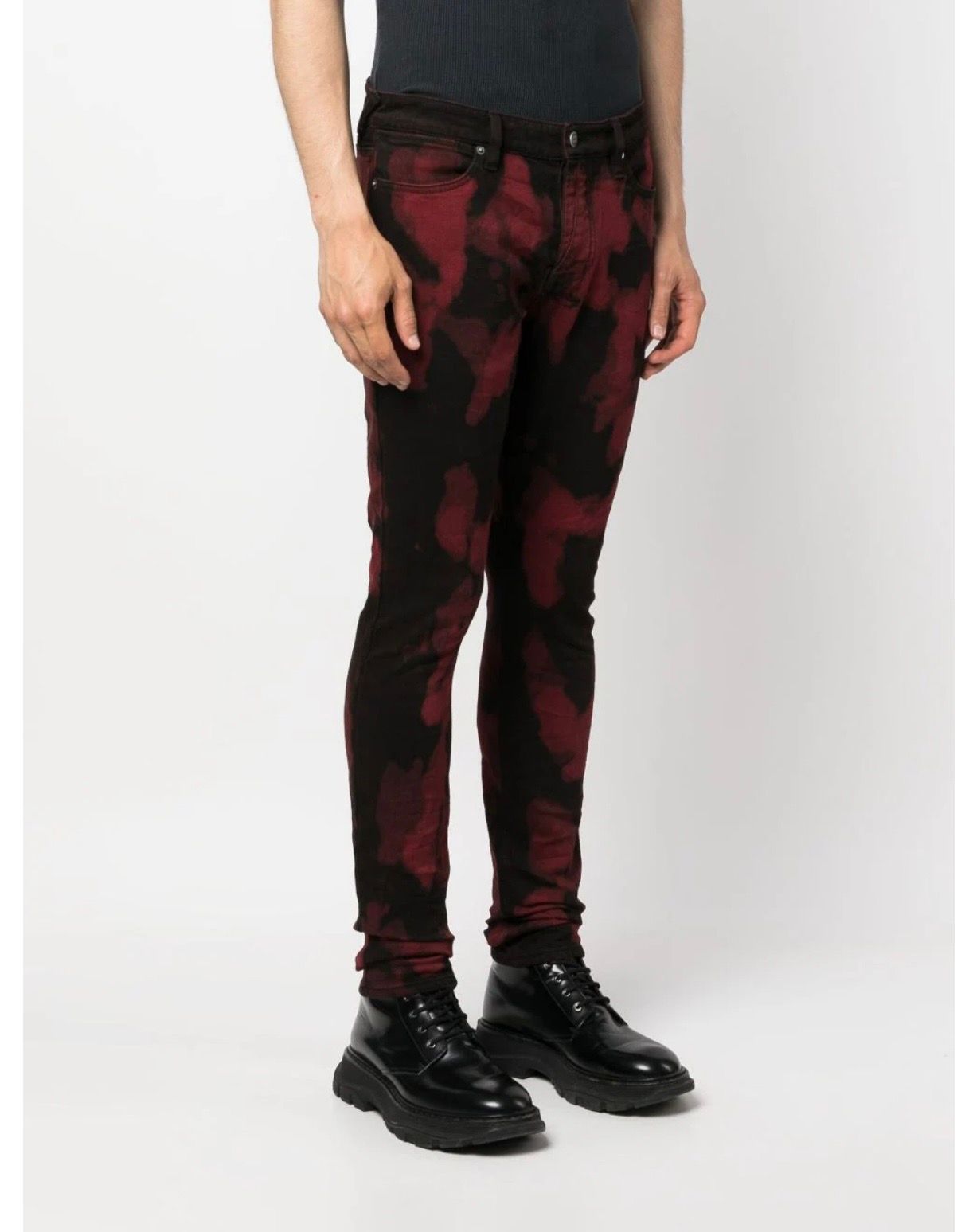 Ksubi abstract-print low-rise jeans - 3