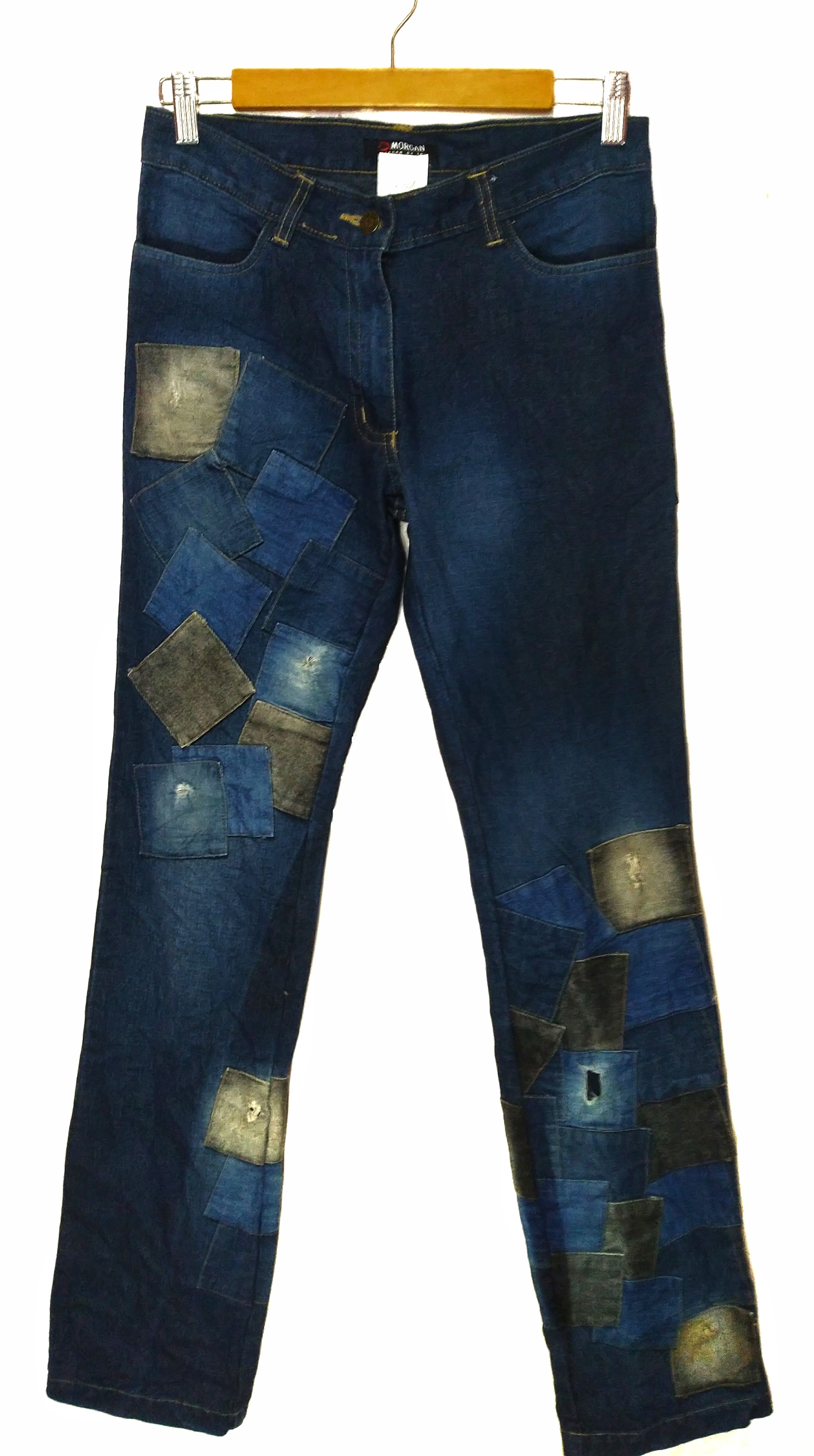 Distressed Denim - Junya Watanabe style woman patchwork denim by Morgan - 1