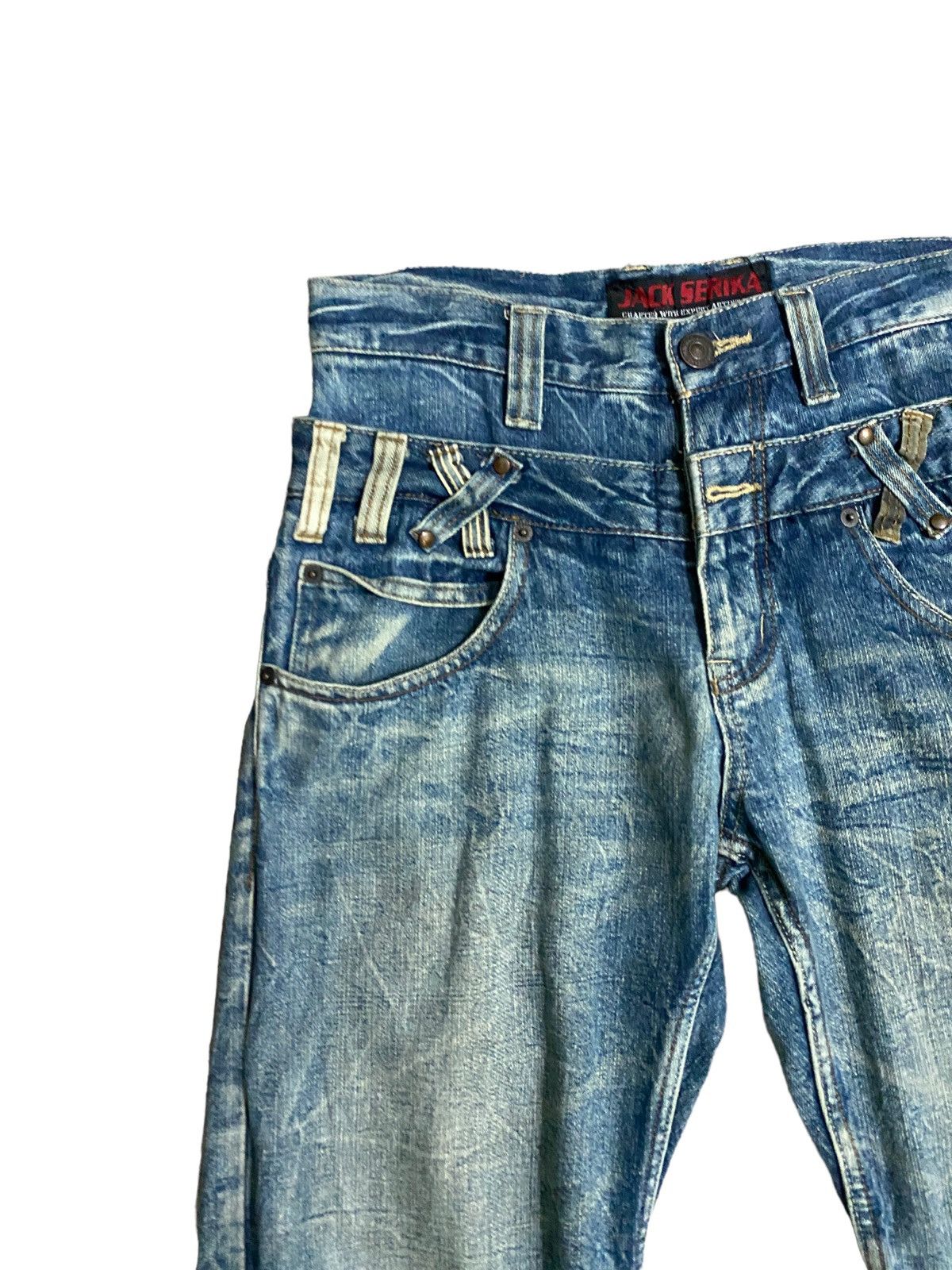 Vintage - JACK SERIKA DOUBLE WAIST ACID WASH DENIM - 4