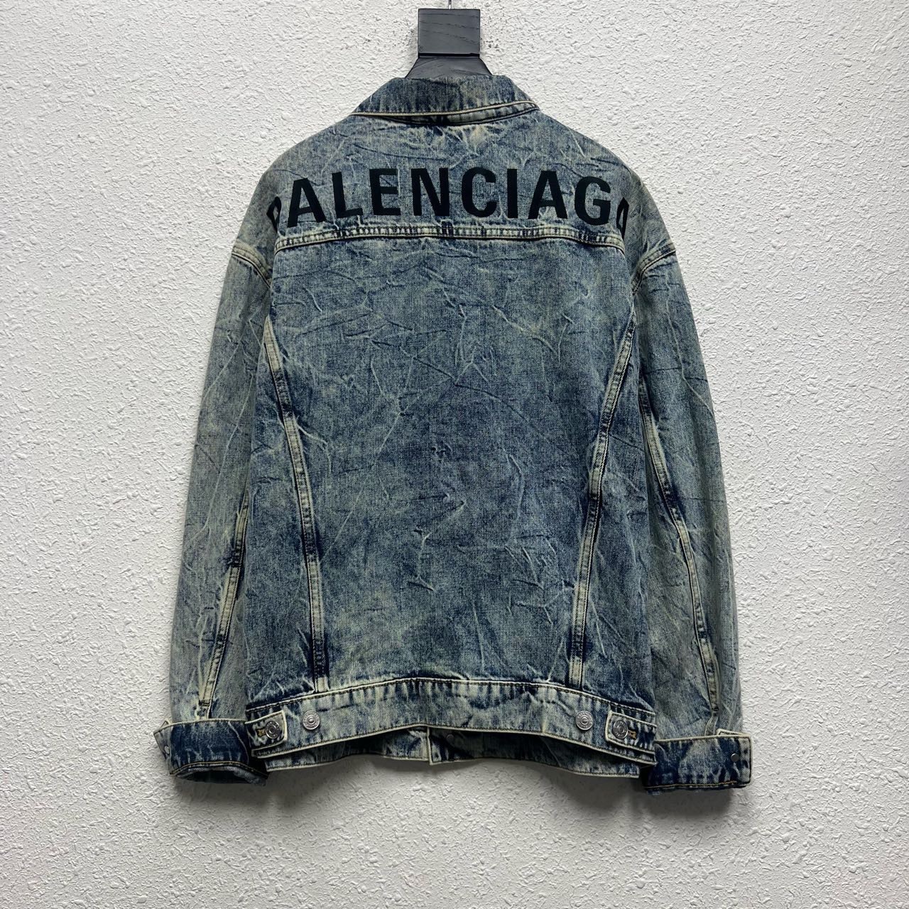 Balenciaga marbled denim jacket - 2