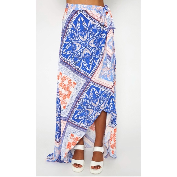 Peppermayo Patchwork Printed Wrap Skirt Set - 4