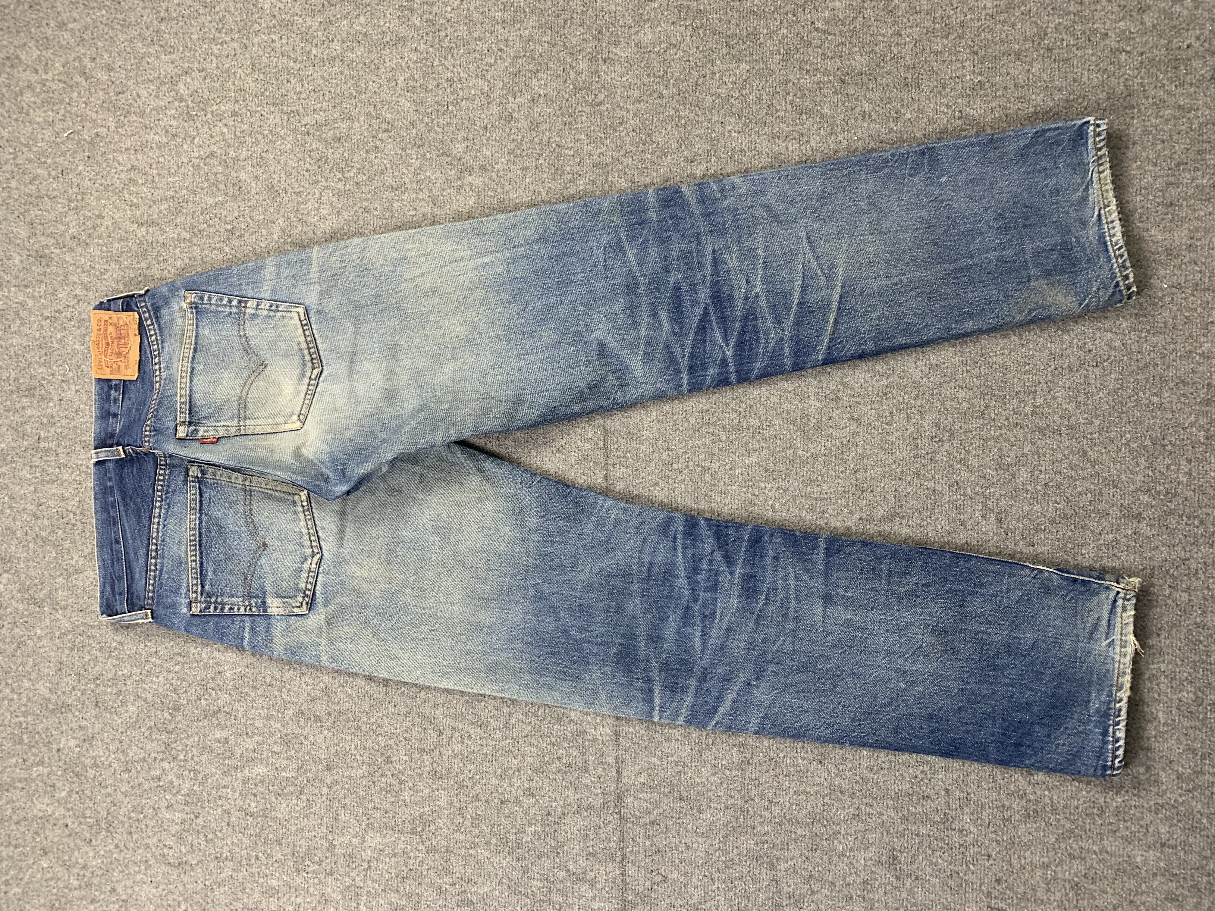 Vintage - Vintage LVC 90s Levis 501 Big E Selvedge Faded Blue Jeans - 3