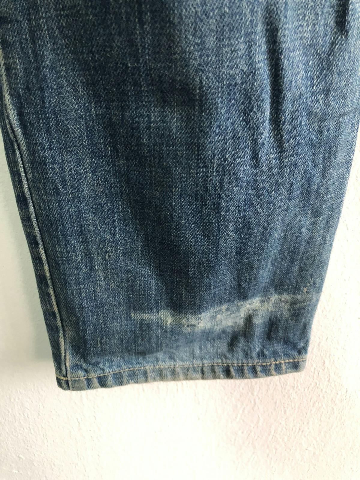 BEAMS Denim Jeans with Silver Paint - 7