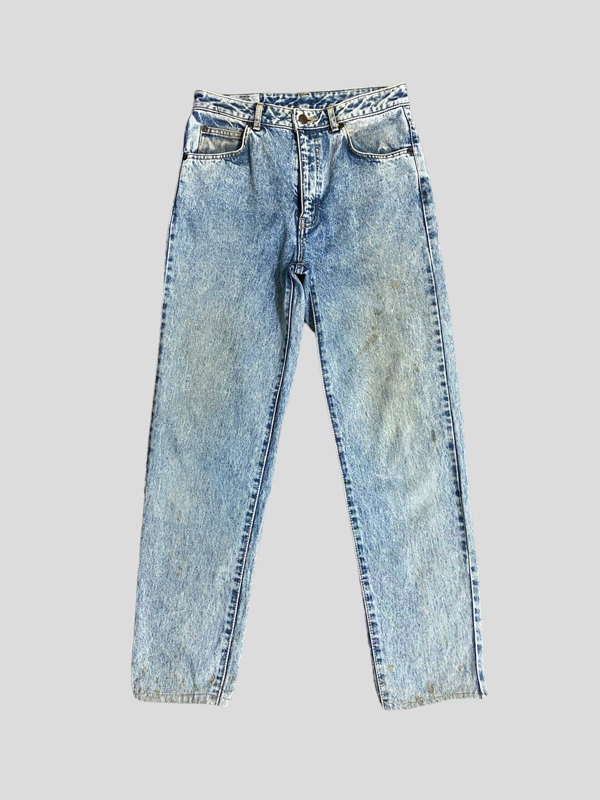 VINTAGE SKINNY EDWIN ACID WASH RUSTY JEANS - 1