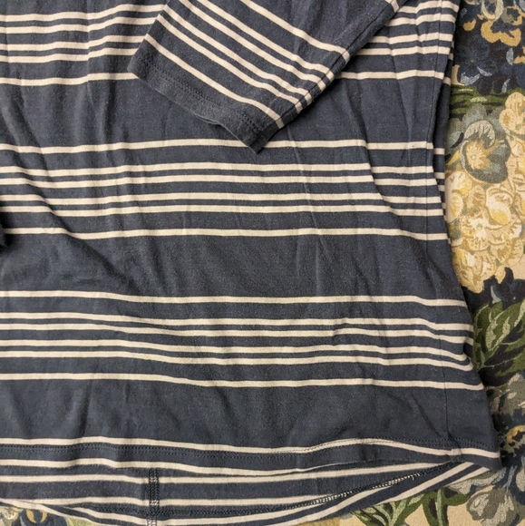 Patagonia Striped Boat neck Drop-Shoulder 3/4 Sleeve Top Small 6/8 - 4