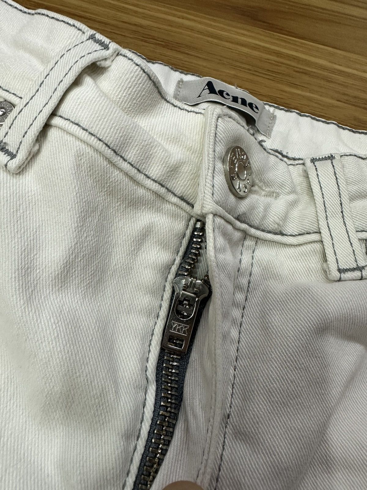 SS15 Acne Studios White Skinny Jeans - 9