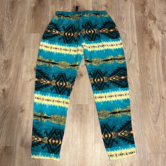 Vintage Havana Tapered Leg Printed Soft Drawstring Pants - 6