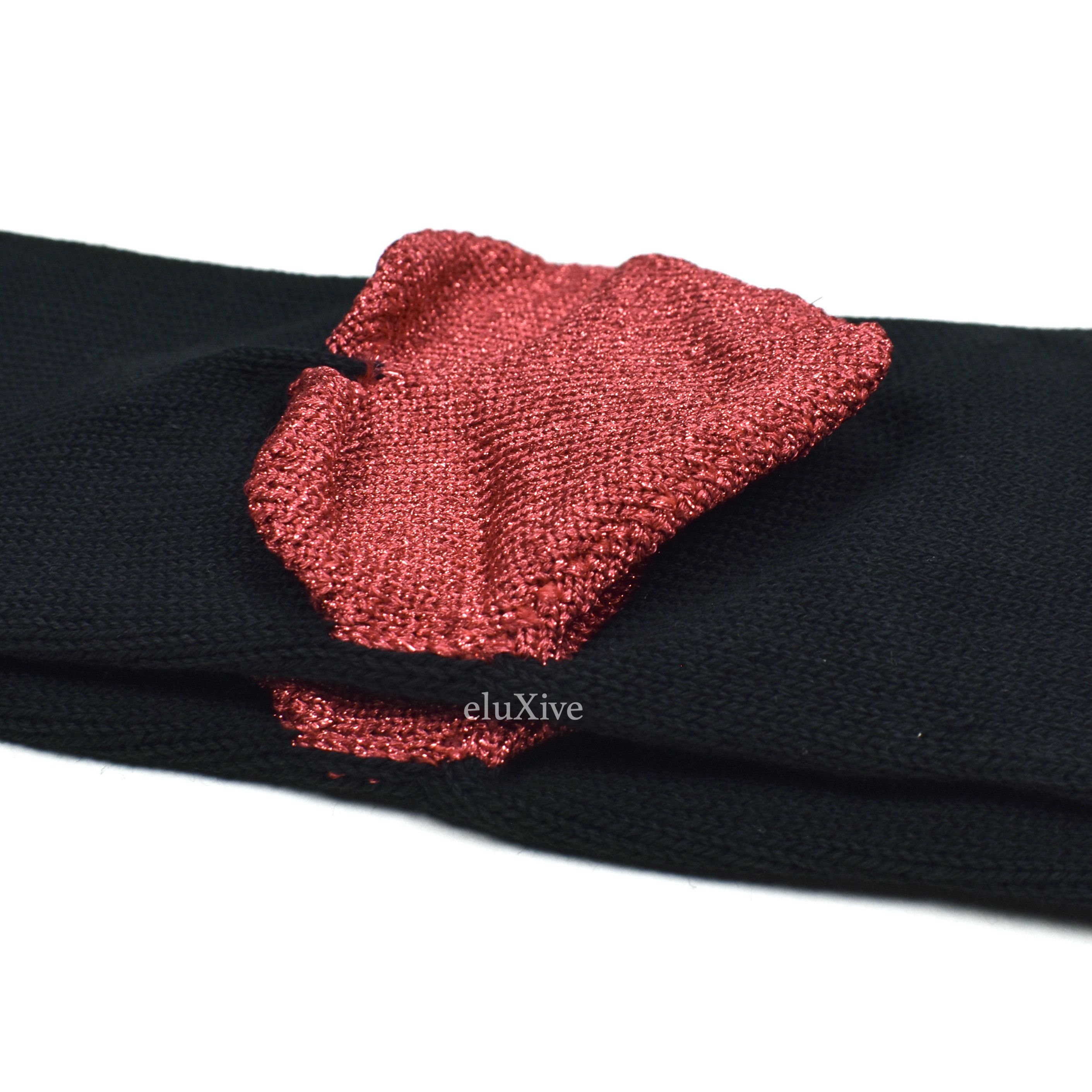 Doublet Black Pop Up Heart Knit Socks DS FW22 - 4