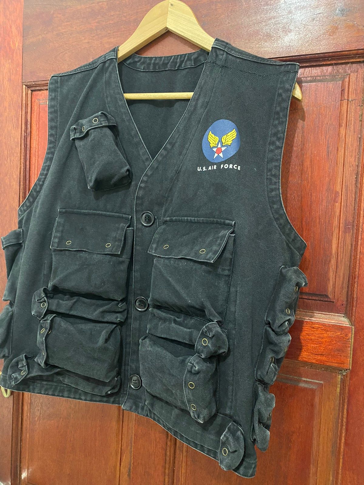 Vintage Military Us Airforce Tactical Multipocket Vest 16 - 4