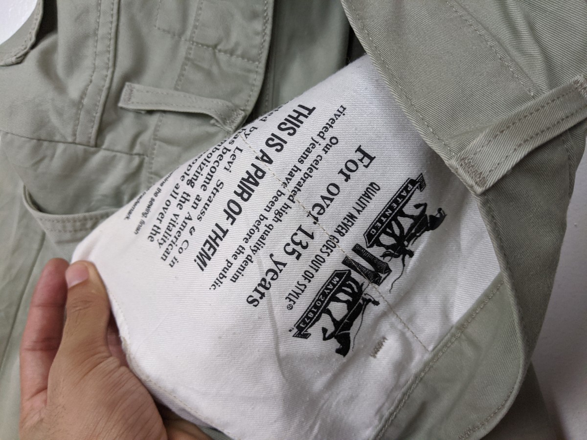 Green - White Tab Khakis Chinos Slack Pant Trouser Bottom - 7