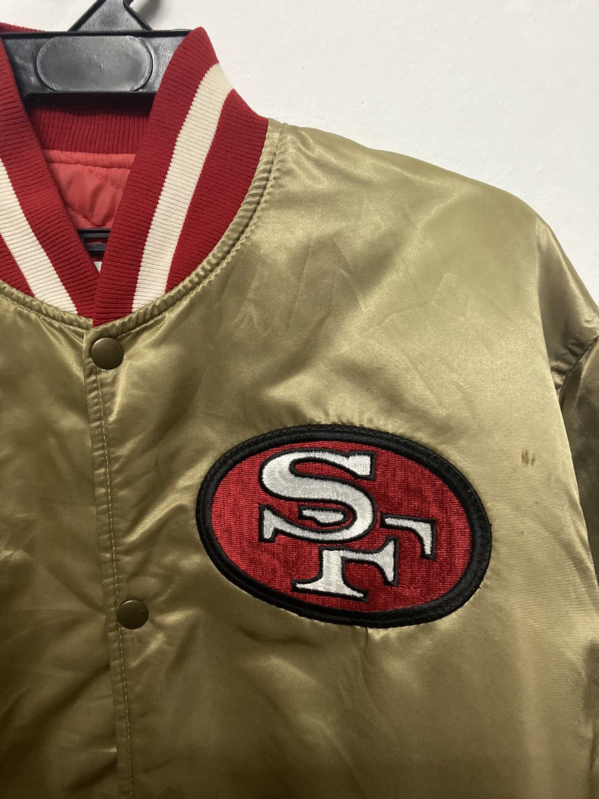 Vintage Rare Starter SF 49ers Satin Jacket - 5