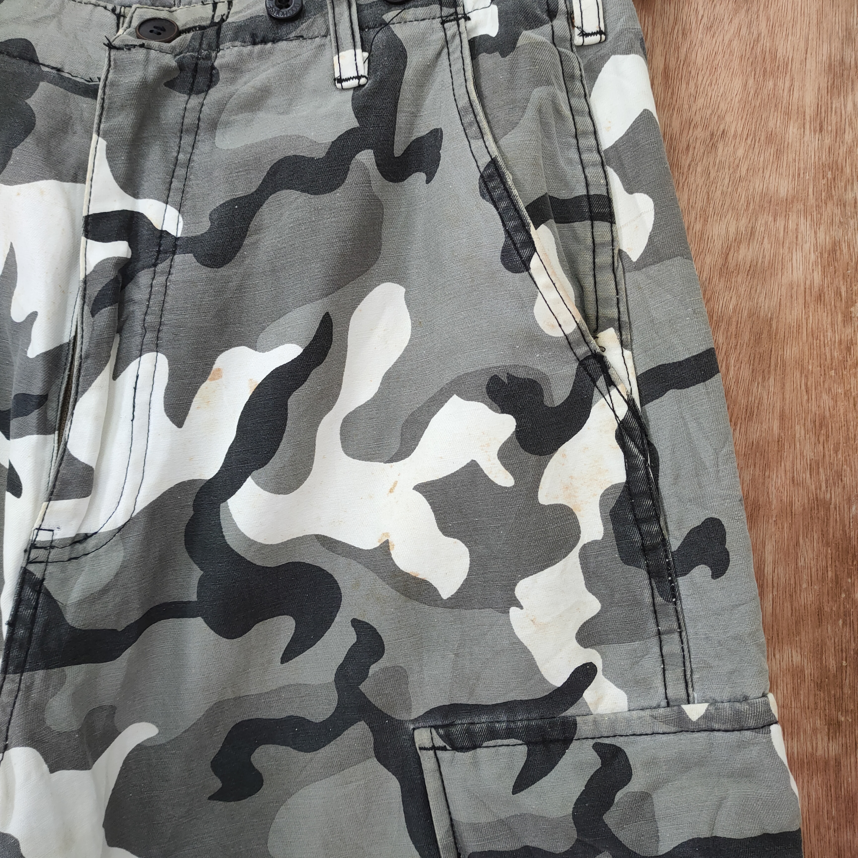 Military - DOG HOUSE CAMO FADED CARGO PANTS - 4