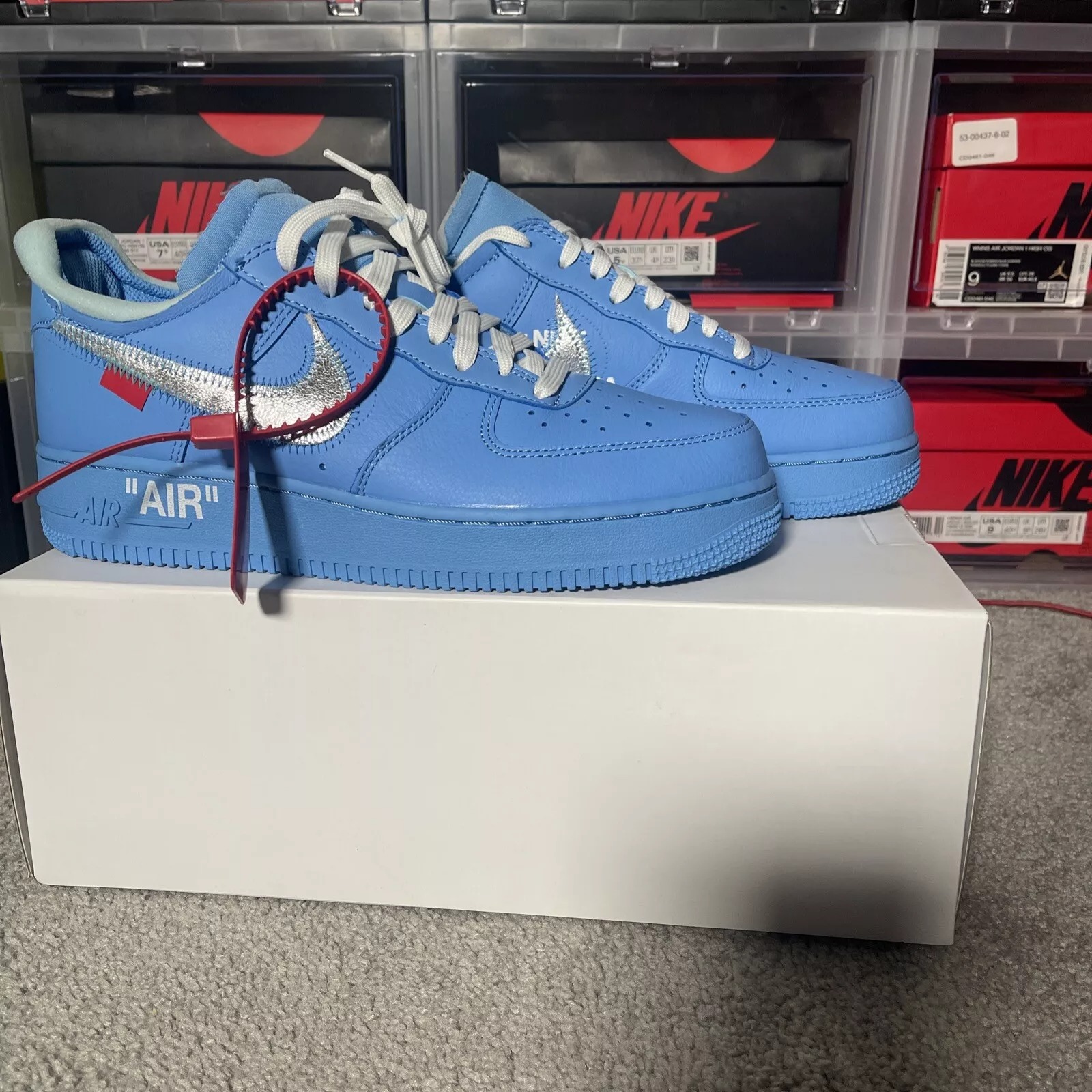 Nike Air Force 1 Low Off-White MCA University Blue Size 7.5 - 1