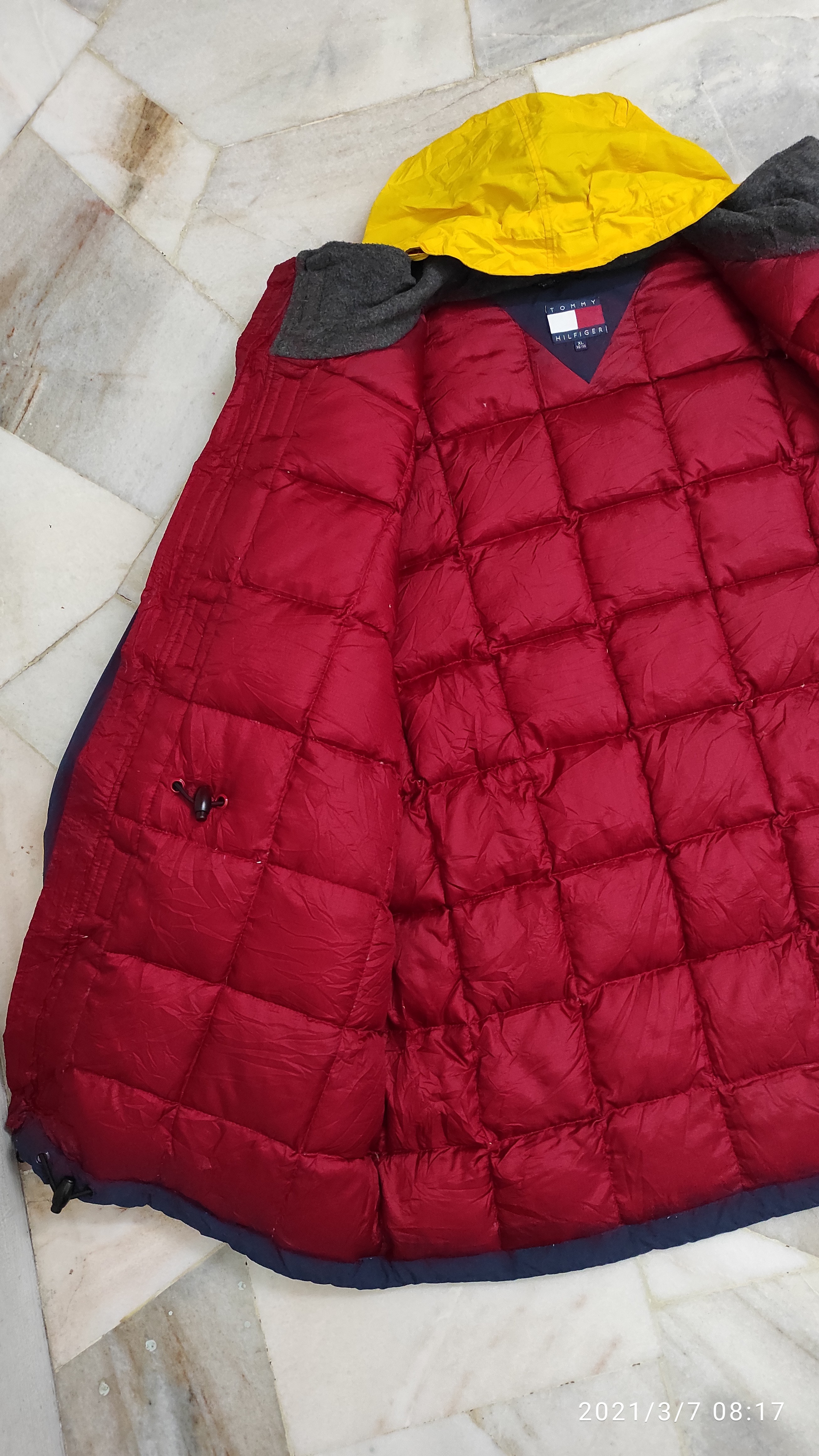 Tommy Hilfiger - Vintage 90's Tommy Hilfiger Duck Down Puffer Anorak hidden coat Jacket - 15