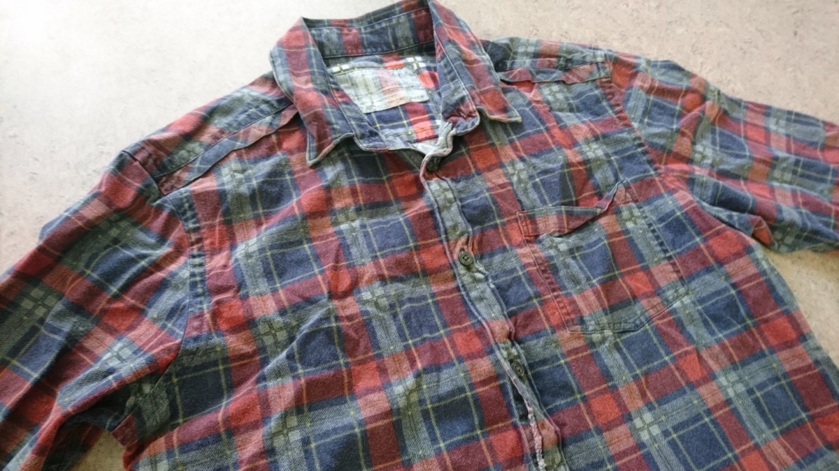 Allsaints - S-M Blue-Red Plaid Wired Shirt - 3