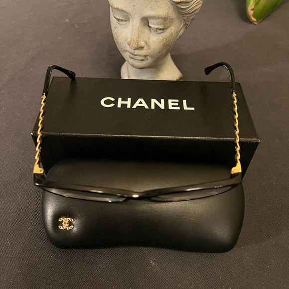 CHANEL 3221-Q C.622 53-15 135 Glasses Frames Chain Detail Logo Italy Emma Watson - 12