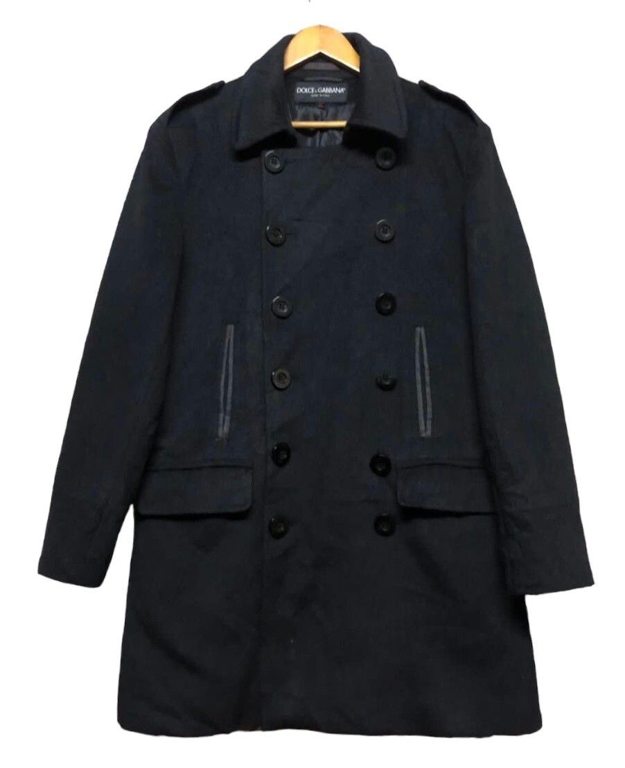 Dolce & Gabbana Wool Blend Double Breasted Overcoat - 2