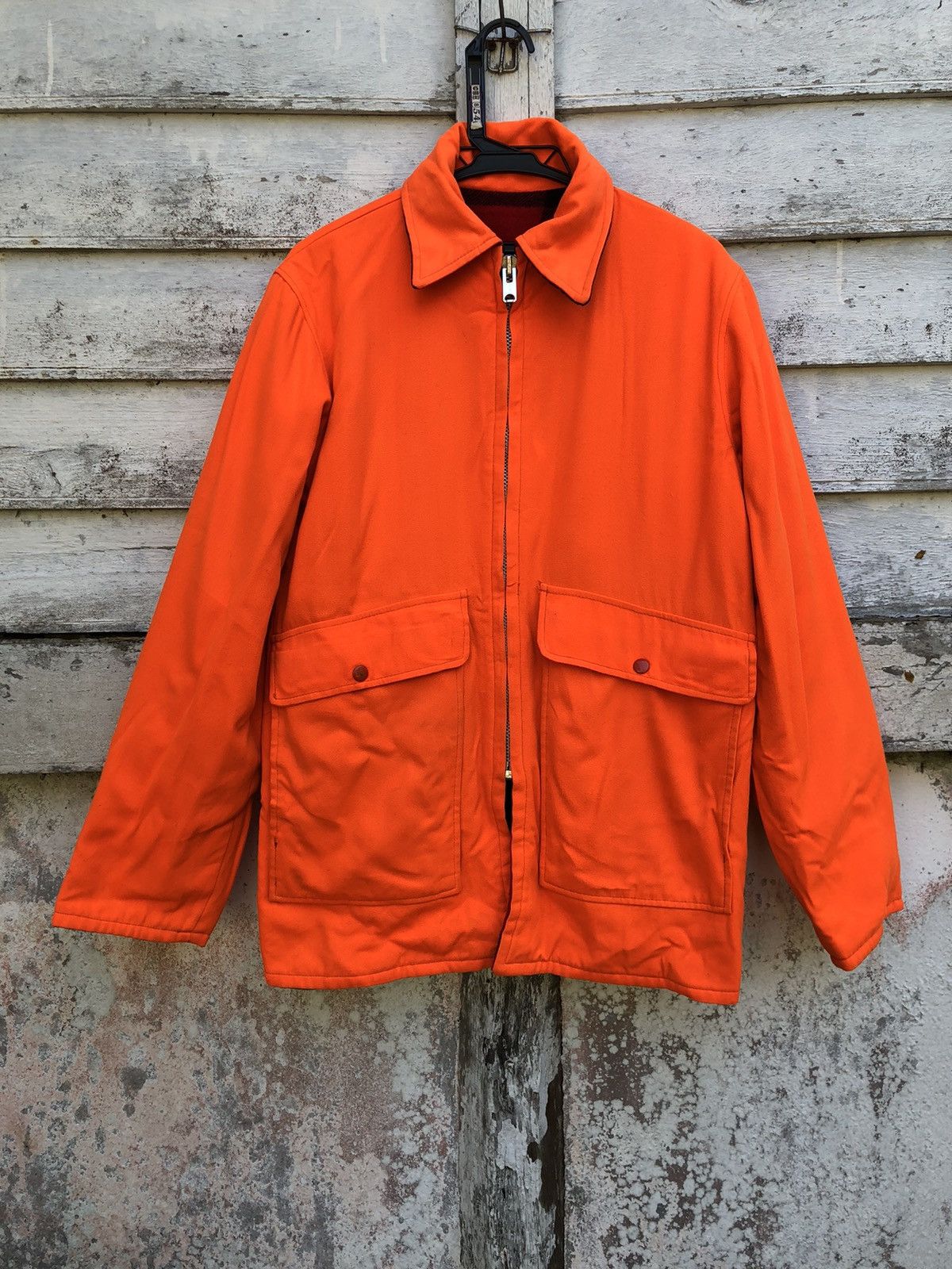 Vintage - 80s Woolrich Reversible Cruiser Hunting Jkt Talon Zipper - 2