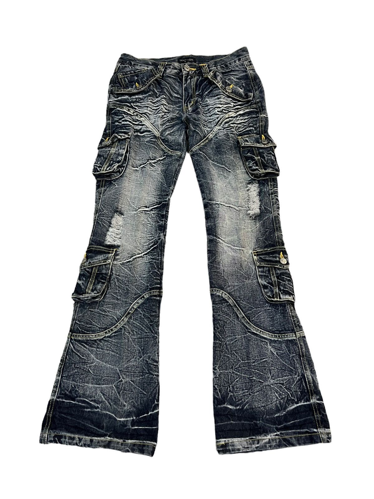 Vintage - Rare!! 🇯🇵Japanese Brand Zerosail Multi Pocket Flare Jeans - 1