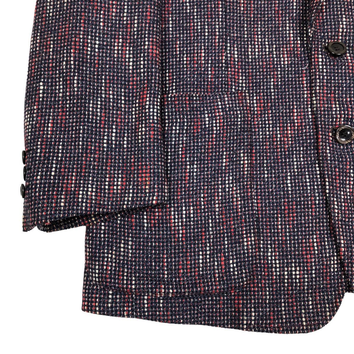 Vintage Trussardi Single Breasted Wool Tweed Coat - 3