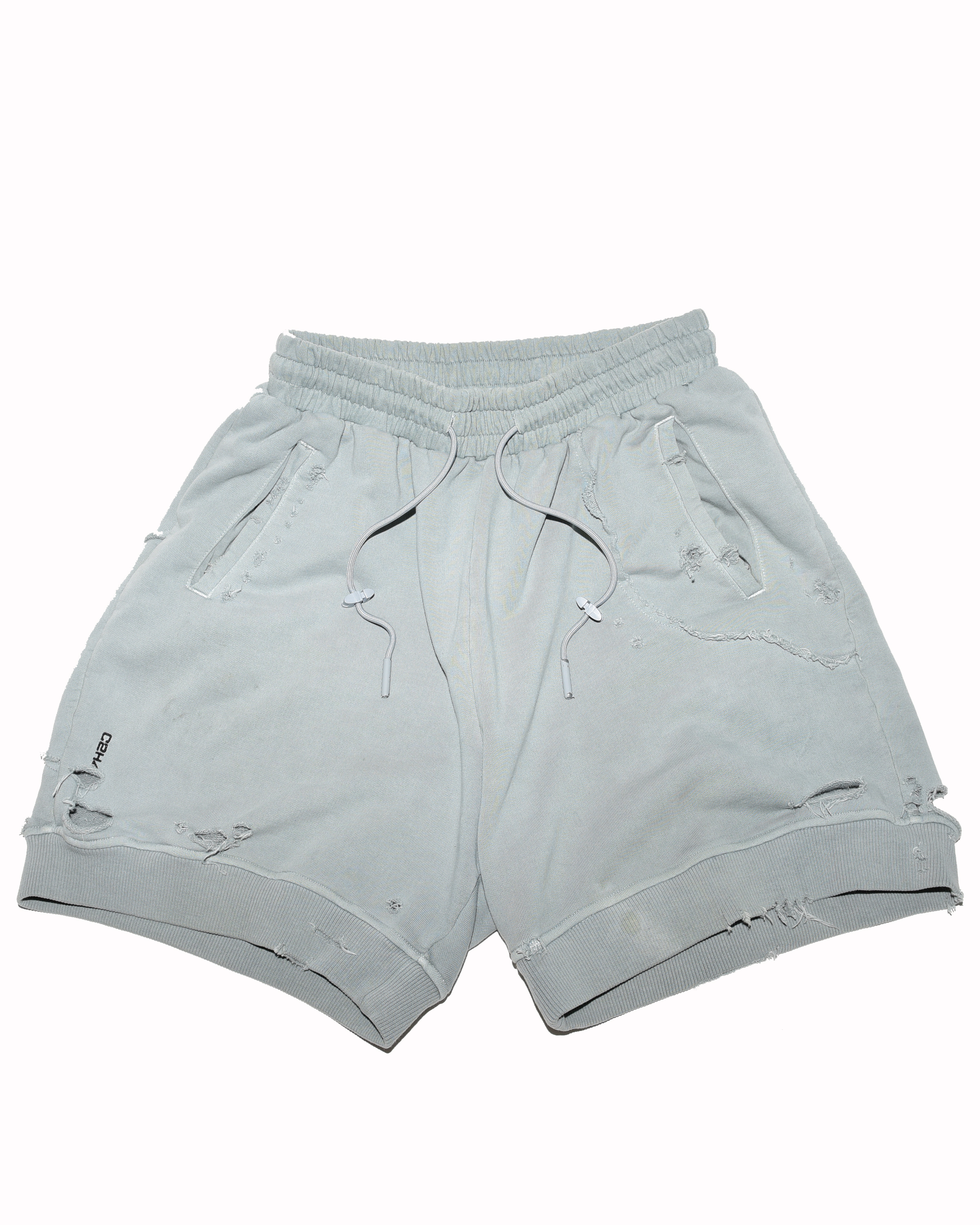 C2H4 Distressed Sweat Shorts - 1