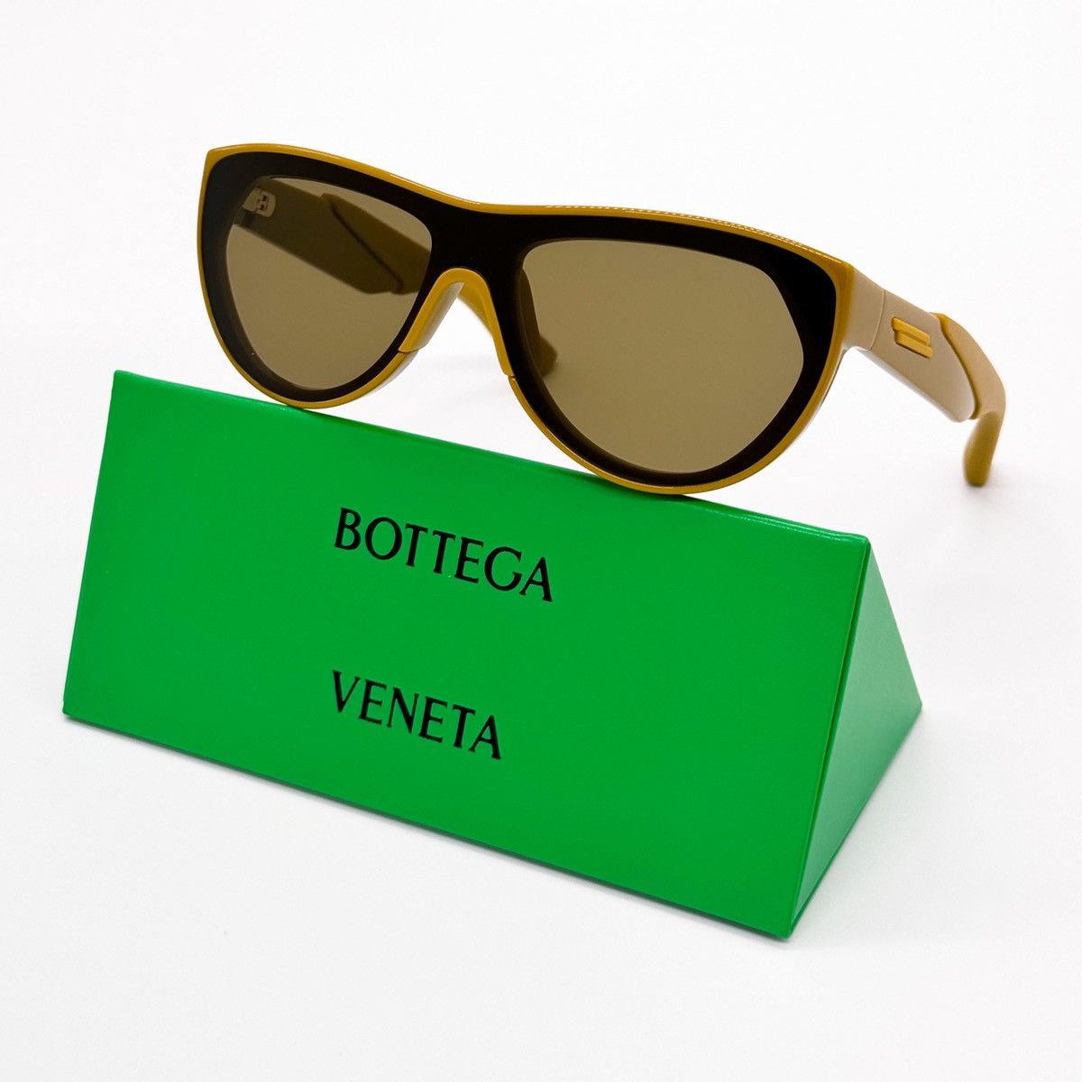 NEW BOTTEGA VENETA BV1234S 003 SQUARE UNISEX SUNGLASSES - 1