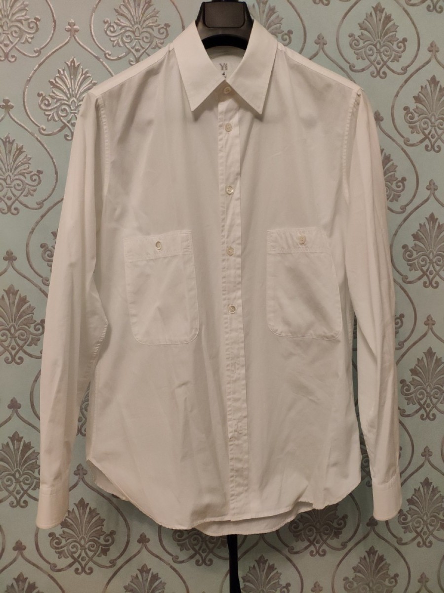 GRAIL ! ARCHIVE ! Y's white two pocket wide long shirt - 2