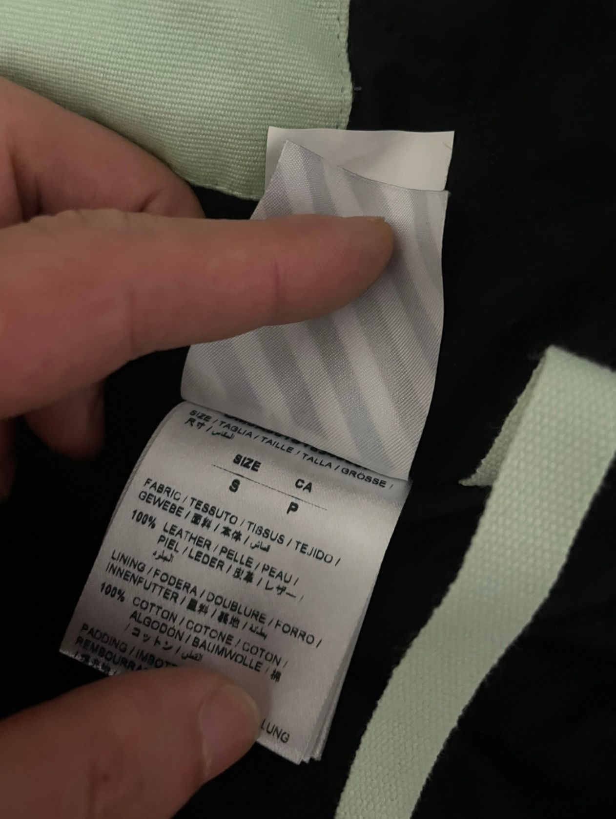 Off-white A2 Lambskin Leather Jacket S - 7