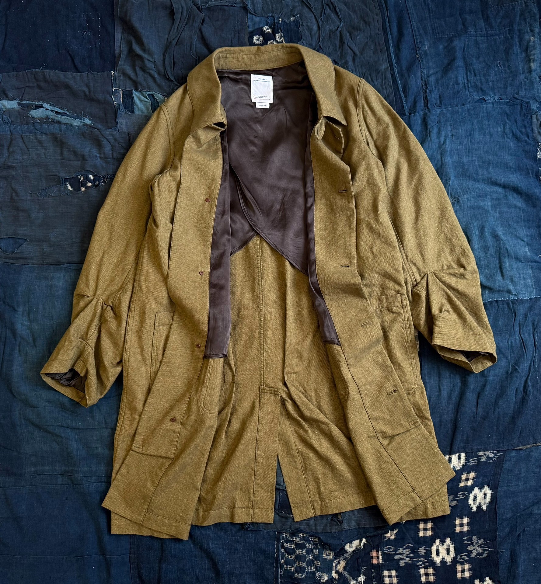 VISVIM 18AW AYRES COAT NELL W/LI wool blend coat - 2