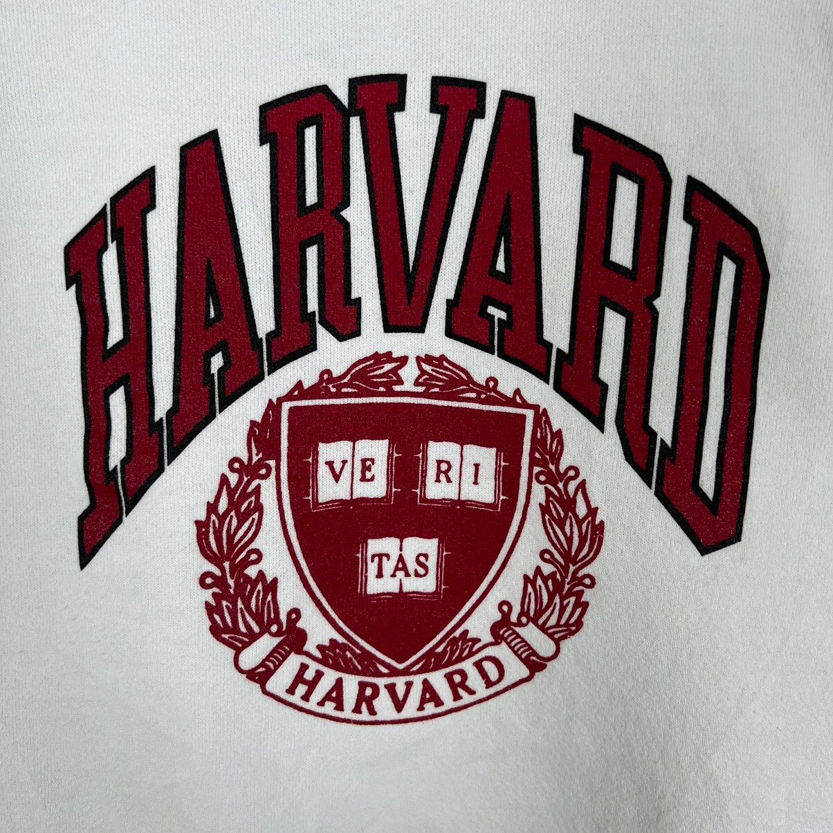 Vintage - 80s Harvard University Classic Logo Sweatshirt - 4
