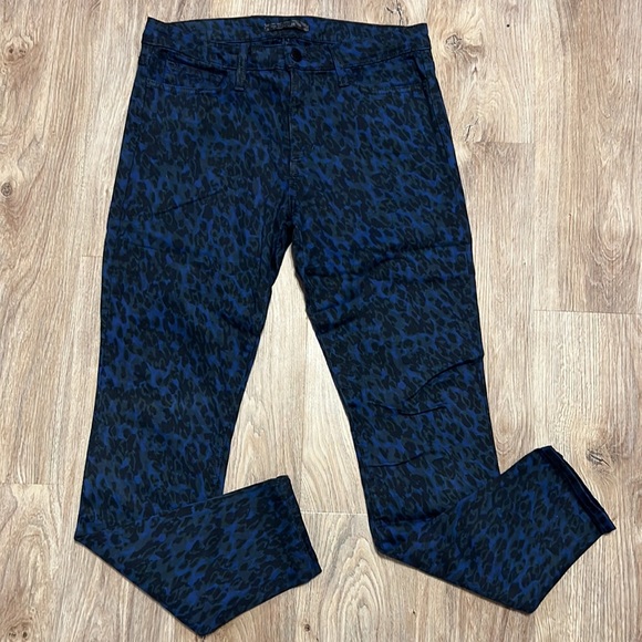 Joe's Jeans - Joe’s Jeans Wild Collection - The Skinny in Midnight/ Green Leopard Animal Print - 4